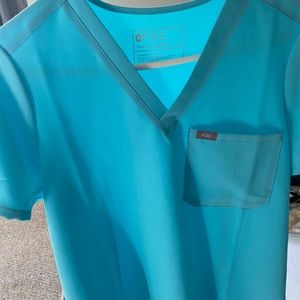 Neon blue figs Catarina top